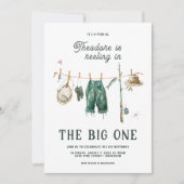 Invitation Le grand | 1er anniversaire Pêche (Devant)