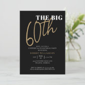 Invitation Le Grand 60e anniversaire surprenant Black Gold (Debout devant)
