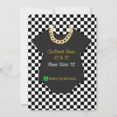 Invitation Le grand | Hip hop afro bébé garçon Retro Annivers (Dos)