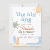 Invitation Le Grand Premier Anniversaire Surf (Devant)