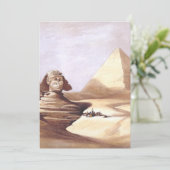 Invitation Le Grand Sphinx, Pyramides de Gizeh (Debout devant)