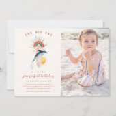 Invitation Le grand | Surf d'été rétro Anniversaire (Devant)