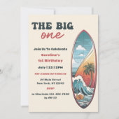Invitation Le grand Surf tropical hawaïen Anniversaire (Devant)