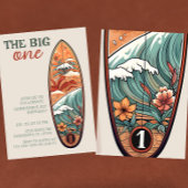 Invitation Le grand Surf tropical hawaïen Anniversaire