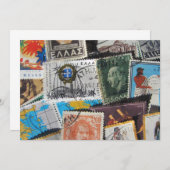 Invitation Le Grec vintage emboutit l'invitation (Devant / Derrière)