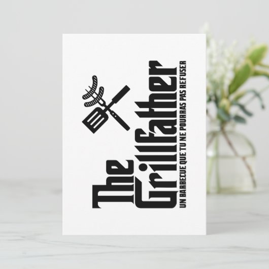 Invitation Le Grillfather (Debout devant)
