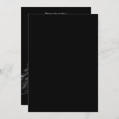 Invitation Le gris et le noir déguisent l'invitation de boule (Devant / Derrière)