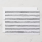 Invitation Le gris principal de Taureau barre le baby shower (Dos)