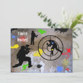 Invitation Le Guerilla Paintball urbain vous êtes invité (Debout devant)