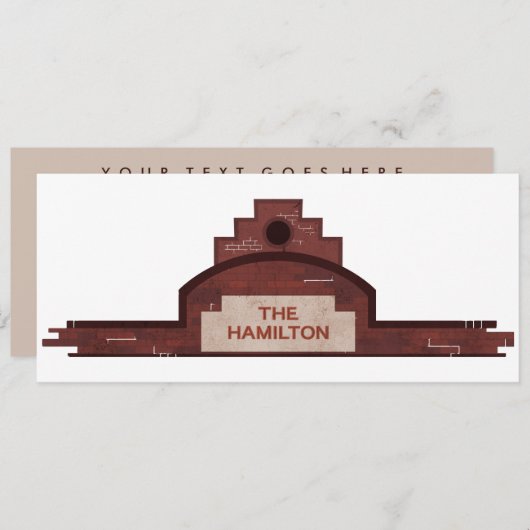 Invitation le hamilton (Devant / Derrière)