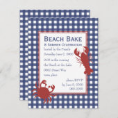 Invitation le homard et le crabe (Devant / Derrière)