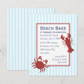Invitation le homard et le crabe (Devant / Derrière)