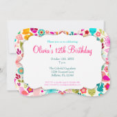 Invitation Le jardin Kitty "nous a laissés Party !" (Dos)