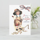 Invitation Le jeune George Washington abattre un cerisier (Debout devant)