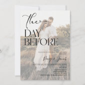 Invitation Le Jour Avant Le Déjeuner De La Répétition Mariage (Devant)