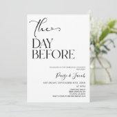 Invitation Le Jour Avant Le Déjeuner De La Répétition Mariage (Debout devant)