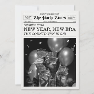 Invitation Le journal de la fête du Nouvel An Nouvelle ère