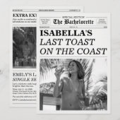 Invitation Le Journal de la Future Mariée : Dernier Toast sur (Devant / Derrière)