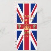 Invitation Le jubilé de diamants de Queens (Devant / Derrière)