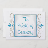 Invitation Le judaïsme fleurit la cérémonie Mariage juive (Dos)