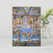 Invitation Le Jugement dernier de Michel-Ange (Debout devant)