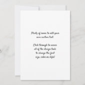 Invitation Le Jugement dernier de Michel-Ange (Dos)