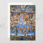 Invitation Le Jugement dernier de Michel-Ange (Devant / Derrière)