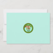 Invitation Le JUMEAU Monkeys la FILLE de GARÇON d'invitations (Dos)