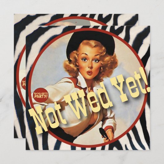 Invitation Le Kitsch Bitsch : Cowgirl Pas Encore Mal ! (Devant / Derrière)