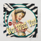 Invitation Le Kitsch Bitsch : Cowgirl Pas Encore Mal ! (Devant / Derrière)