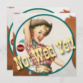 Invitation Le Kitsch Bitsch : Cowgirl Pas Encore Mal ! (Devant / Derrière)