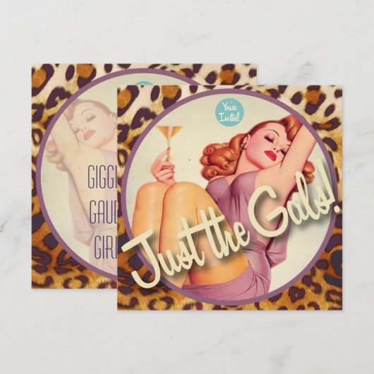 Invitation Le Kitsch Bitsch : Juste Les Gales ! (Devant / Derrière)