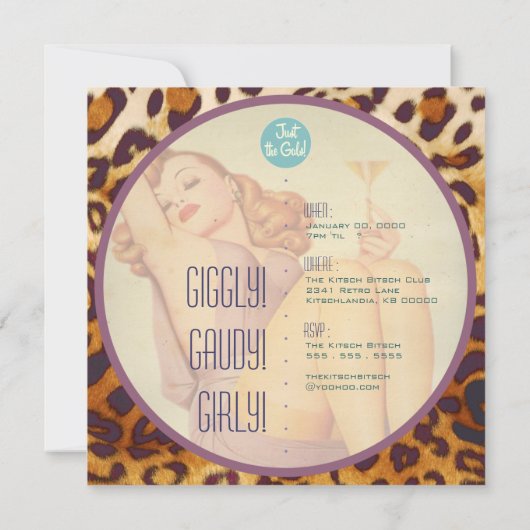 Invitation Le Kitsch Bitsch : Juste Les Gales ! (Dos)