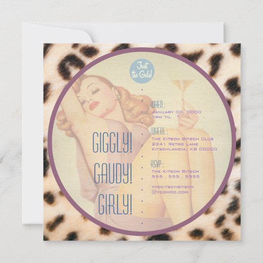 Invitation Le Kitsch Bitsch : Juste Les Gales ! (Dos)