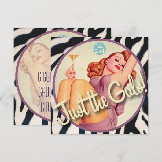 Invitation Le Kitsch Bitsch : Juste Les Gales ! (Devant / Derrière)