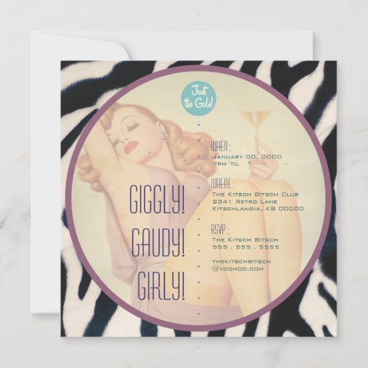 Invitation Le Kitsch Bitsch : Juste Les Gales ! (Dos)