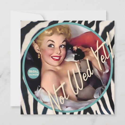 Invitation Le kitsch Bitsch : Ne pas épouser encore ! (Devant)