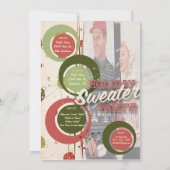 Invitation Le kitsch Bitsch : Partie de chandail de vacances (Dos)