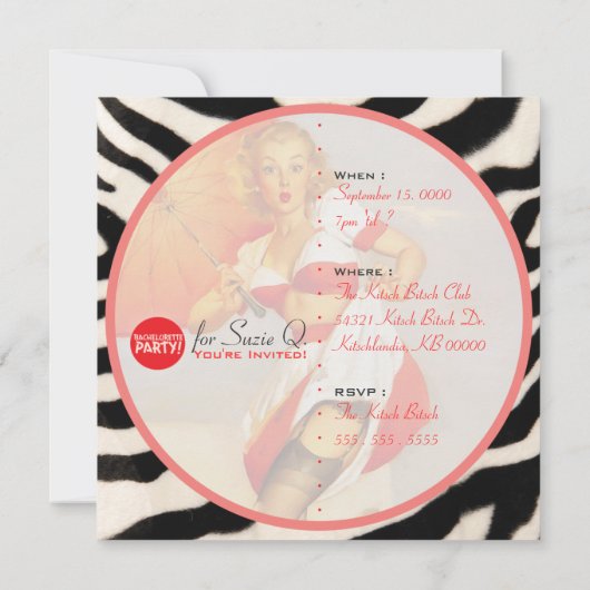 Invitation Le Kitsch Bitsch : Pas Encore Mal ! (Dos)