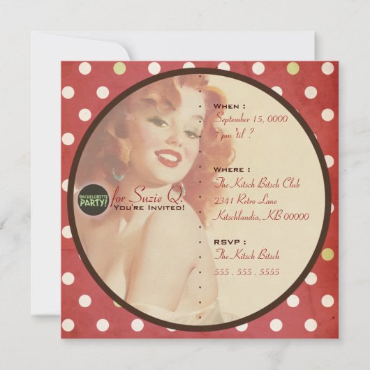 Invitation Le Kitsch Bitsch : Pas Encore Mal ! (Dos)