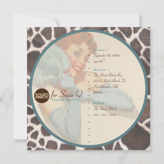 Invitation Le Kitsch Bitsch : Pas Encore Mal ! (Dos)