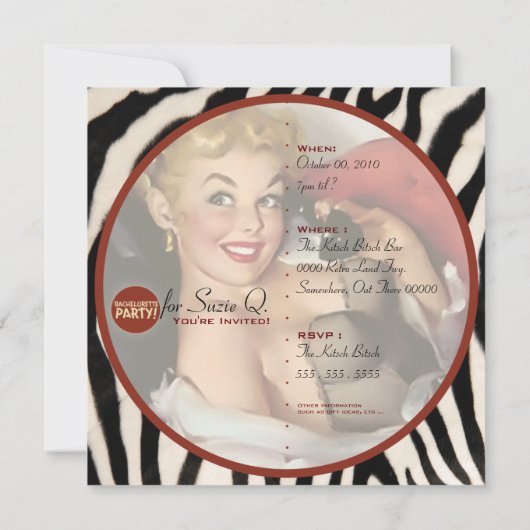 Invitation Le Kitsch Bitsch : Pas Encore Mal ! (Dos)