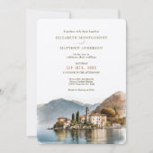Invitation Le Lac de Côme Italie Destination Mariage Invitati (Devant)