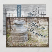 Invitation Le Lait Vintage russe peut se marier (Devant / Derrière)