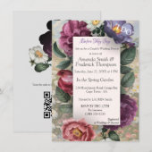 Invitation Le langage des fleurs (Devant / Derrière)