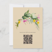 Invitation Le langage des fleurs (Dos)