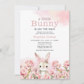 Invitation Le lapin aquarelle est sur le Baby shower Way (Devant)
