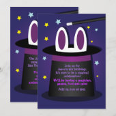 Invitation Le lapin dans une magie Casquette (Devant / Derrière)