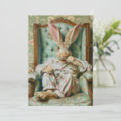 Invitation Le lapin narky (Debout devant)