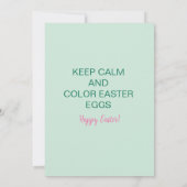 Invitation Le lapin narky (Dos)